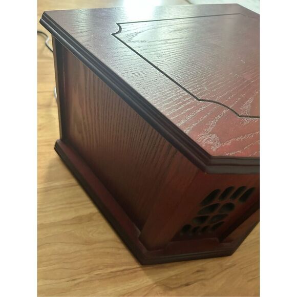 Anders Nicholson Wood Turntable Cassette CD Stereo System AM/FM Radio - Picture 5 of 6